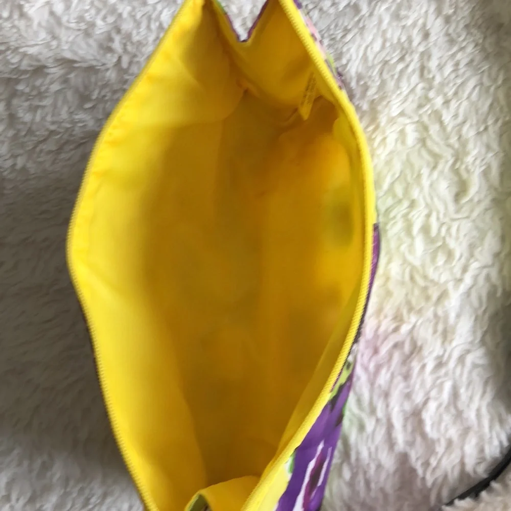 Clinique floral cosmetic bag